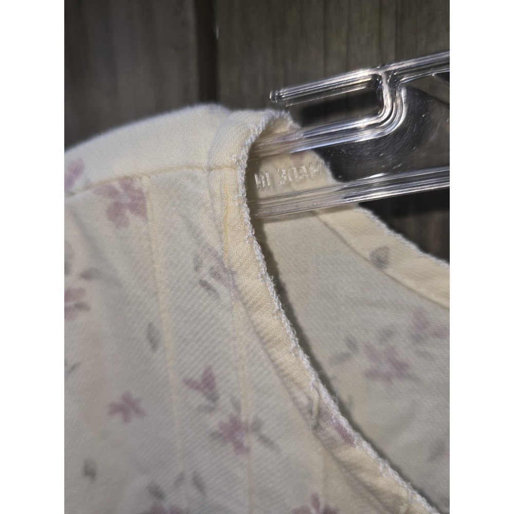 VTG L.L Bean 100% Cotton Floral Nightgown Size LARGE Grannycore/ Prairie - Picture 12 of 13